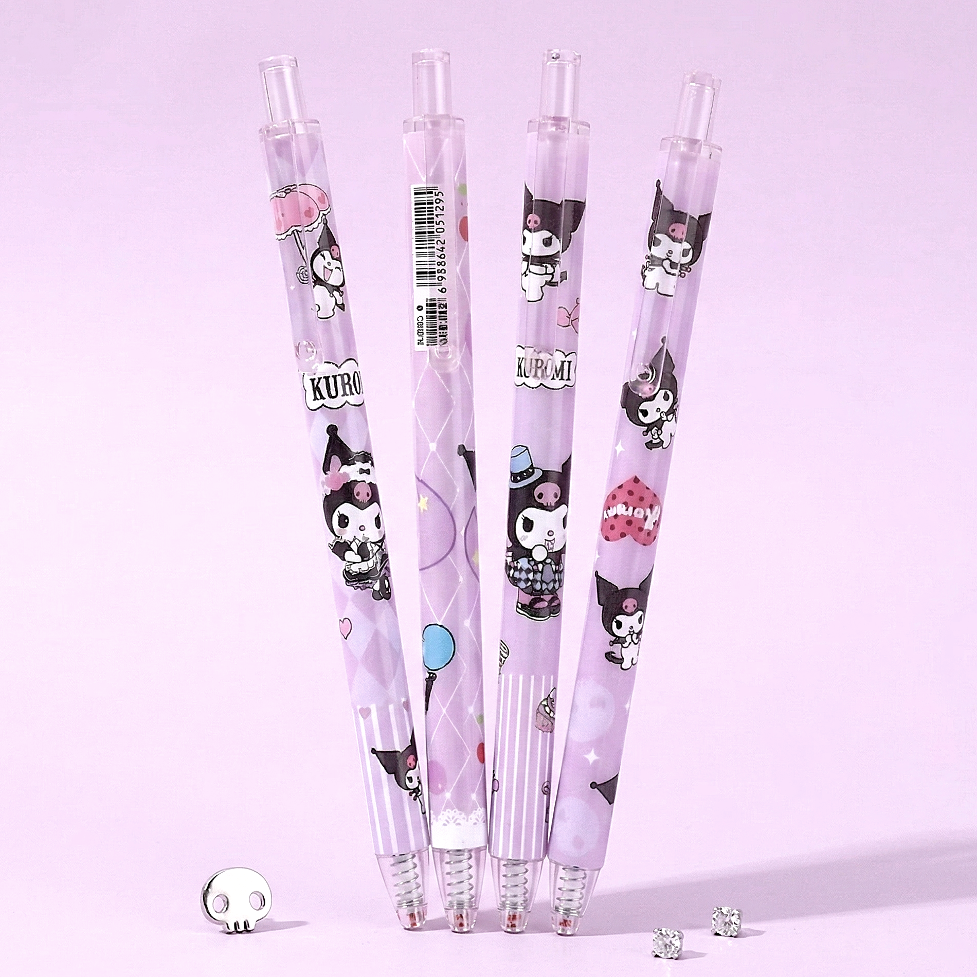 Sanrio Kuromi Gel Pen - Set of 4