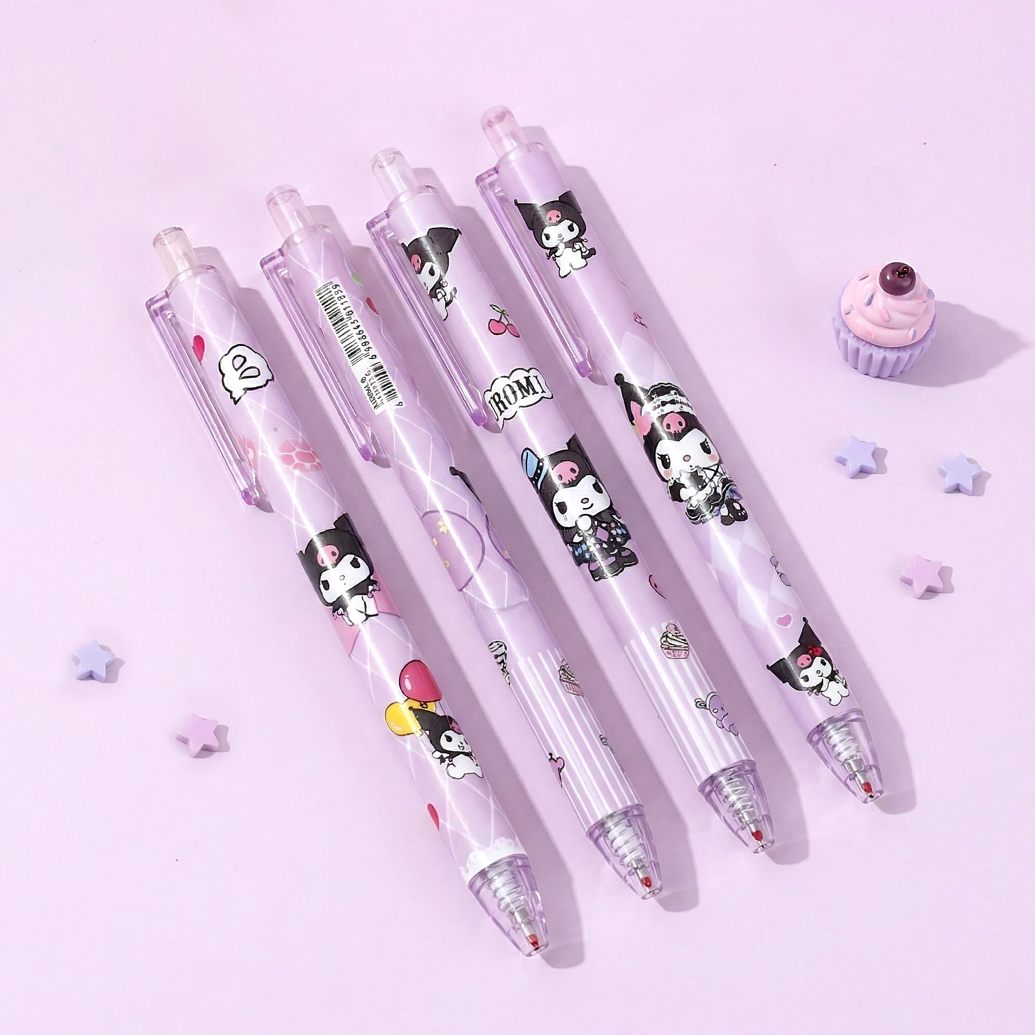 Sanrio Kuromi Gel Pen - Set of 4