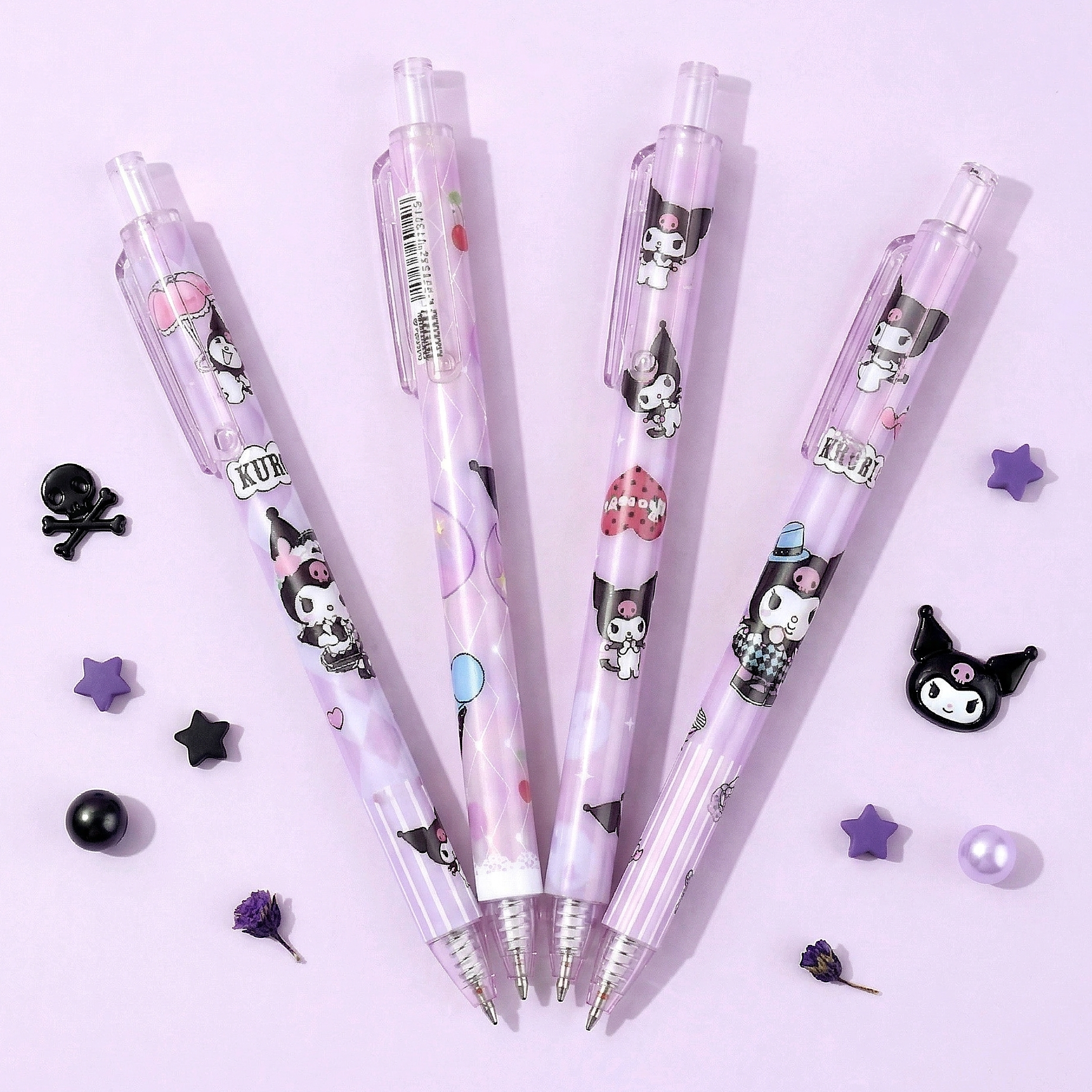 Sanrio Kuromi Gel Pen - Set of 4
