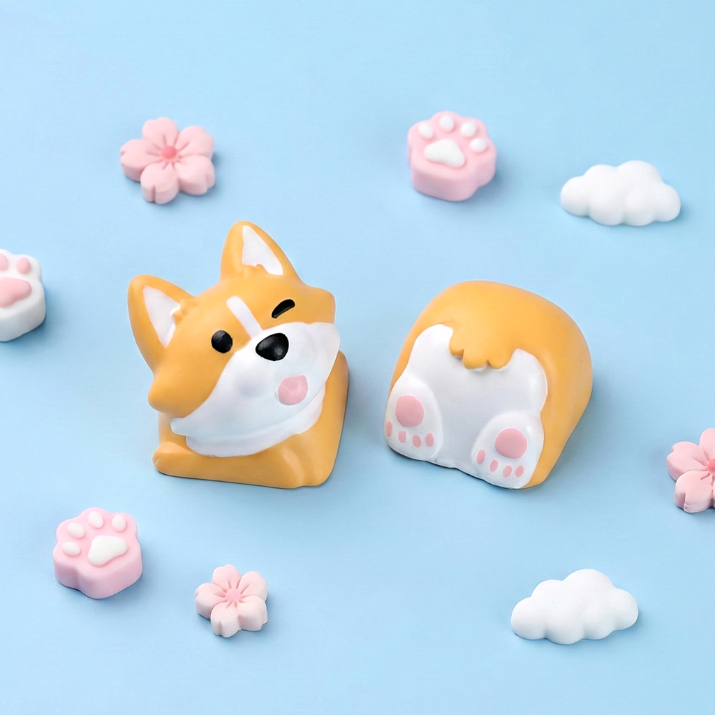 Shiba MochiPop Keycaps