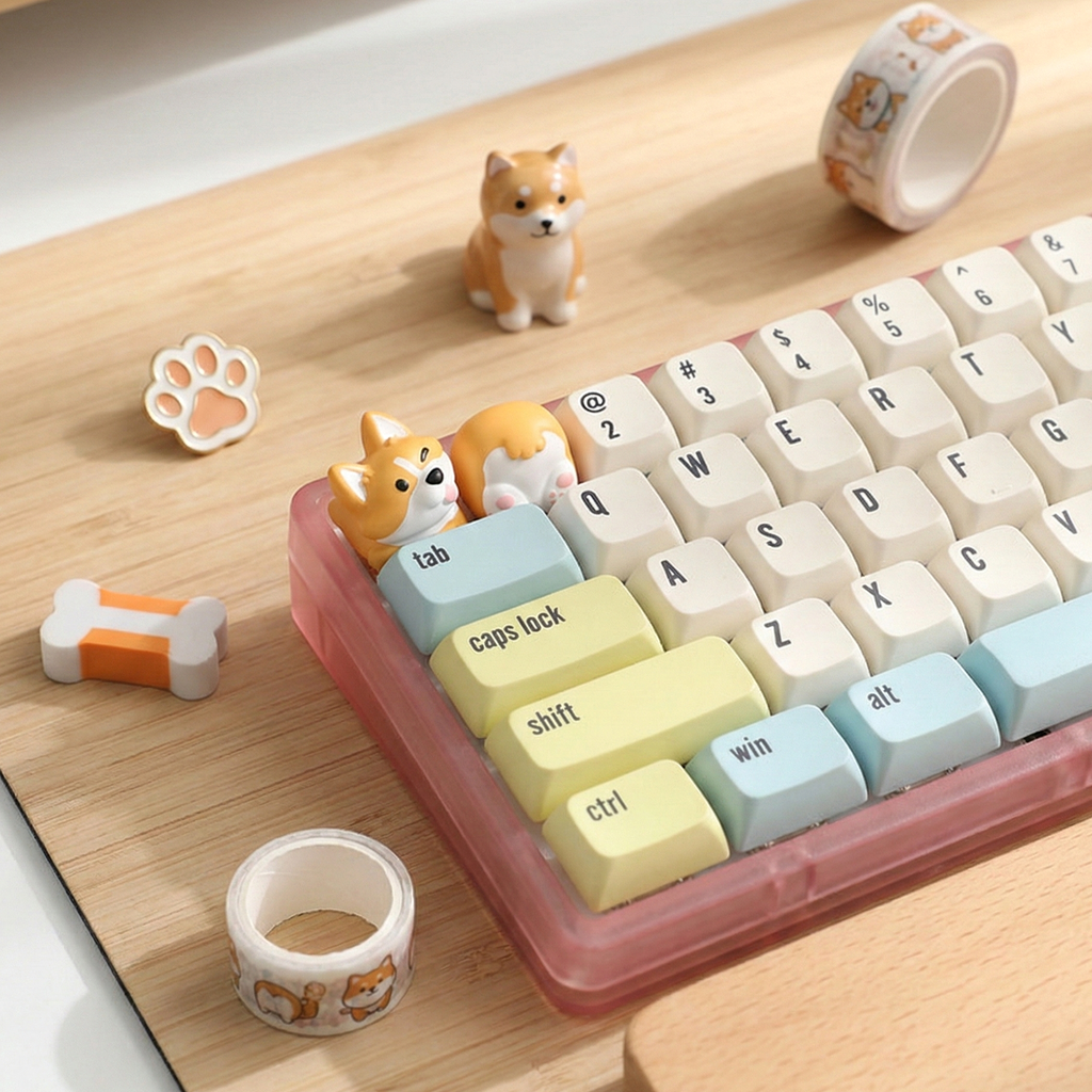 Shiba MochiPop Keycaps