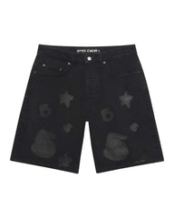 Sp5der Beluga Denim Short Black