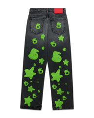 Sp5der Beluga Stamped Denim Black/Green