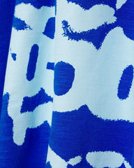 Sp5der Contrast Stitch Slub Tee Tory Blue