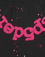 Sp5der OG Web Double Layer Shorts Black/Pink