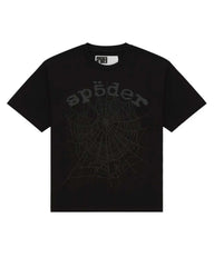 Sp5der OG Web Tee Phantom Black