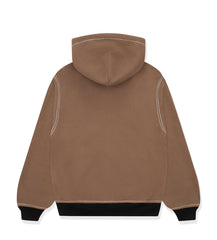 Sp5der T&F Zip-Up Hoodie Brown/Red