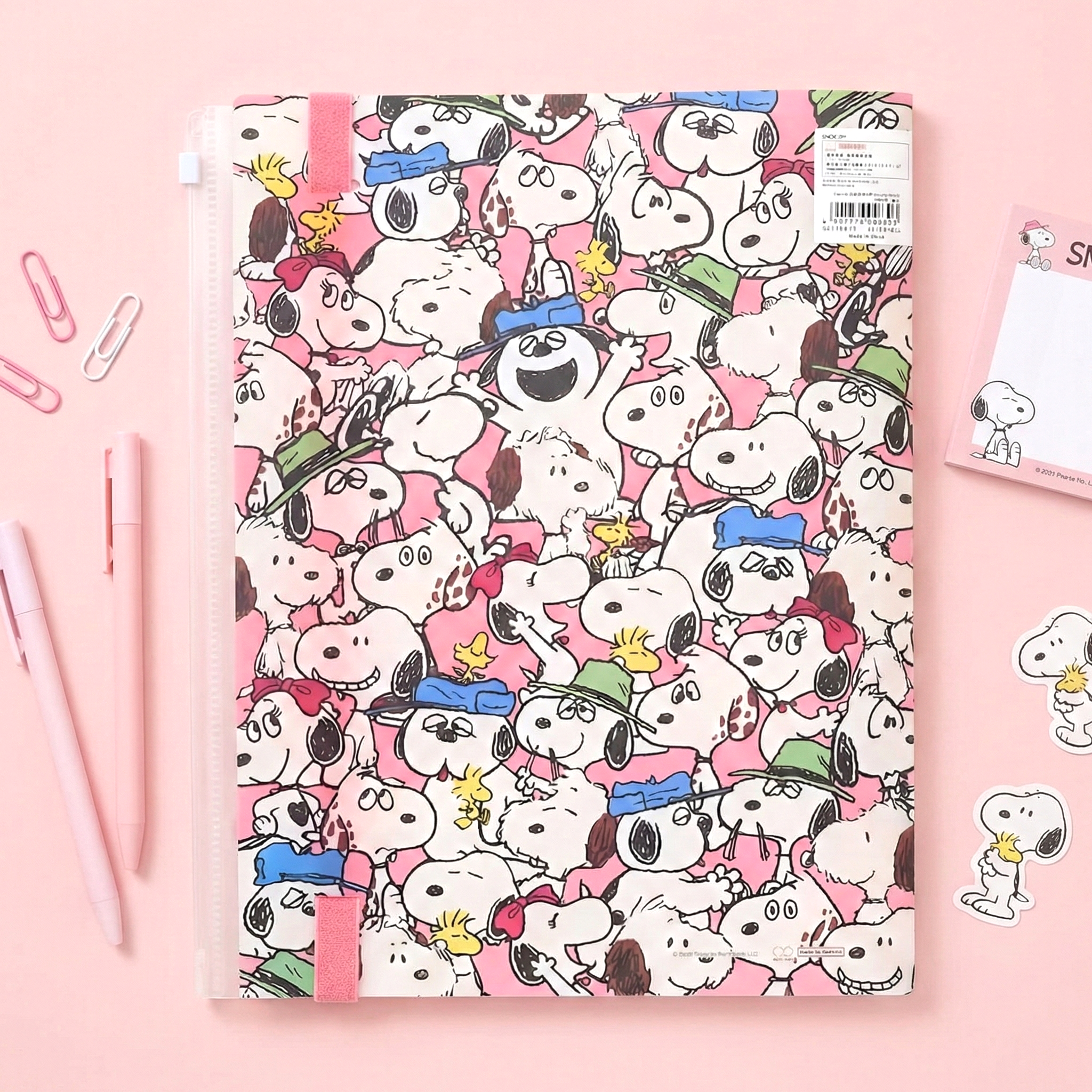 Sun-Star Peanuts Snoopy Clear Book - A4 - Siblings Collage