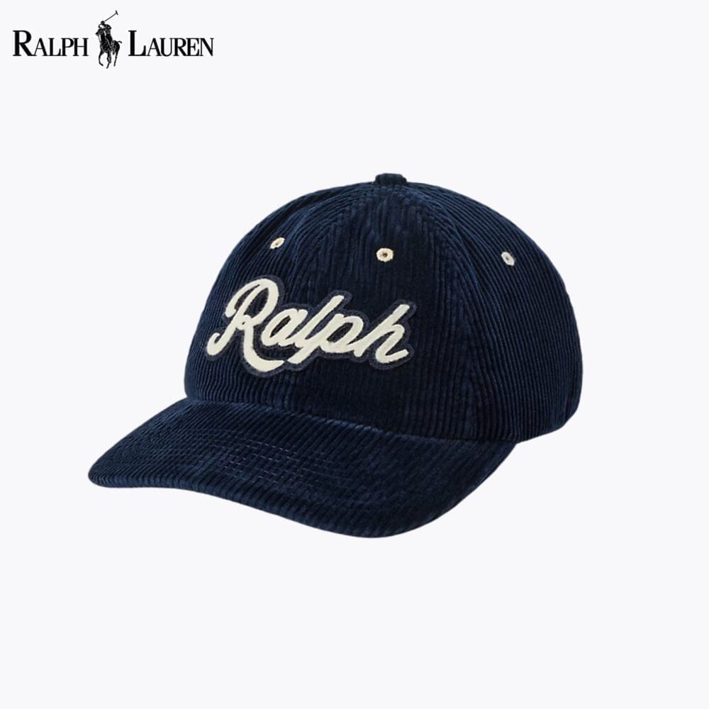 Ralph Lauren Logo Cord-Baseballkappe