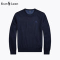 Ralph Lauren Mesh-Strick-Baumwollpullover mit Rundhalsausschnitt