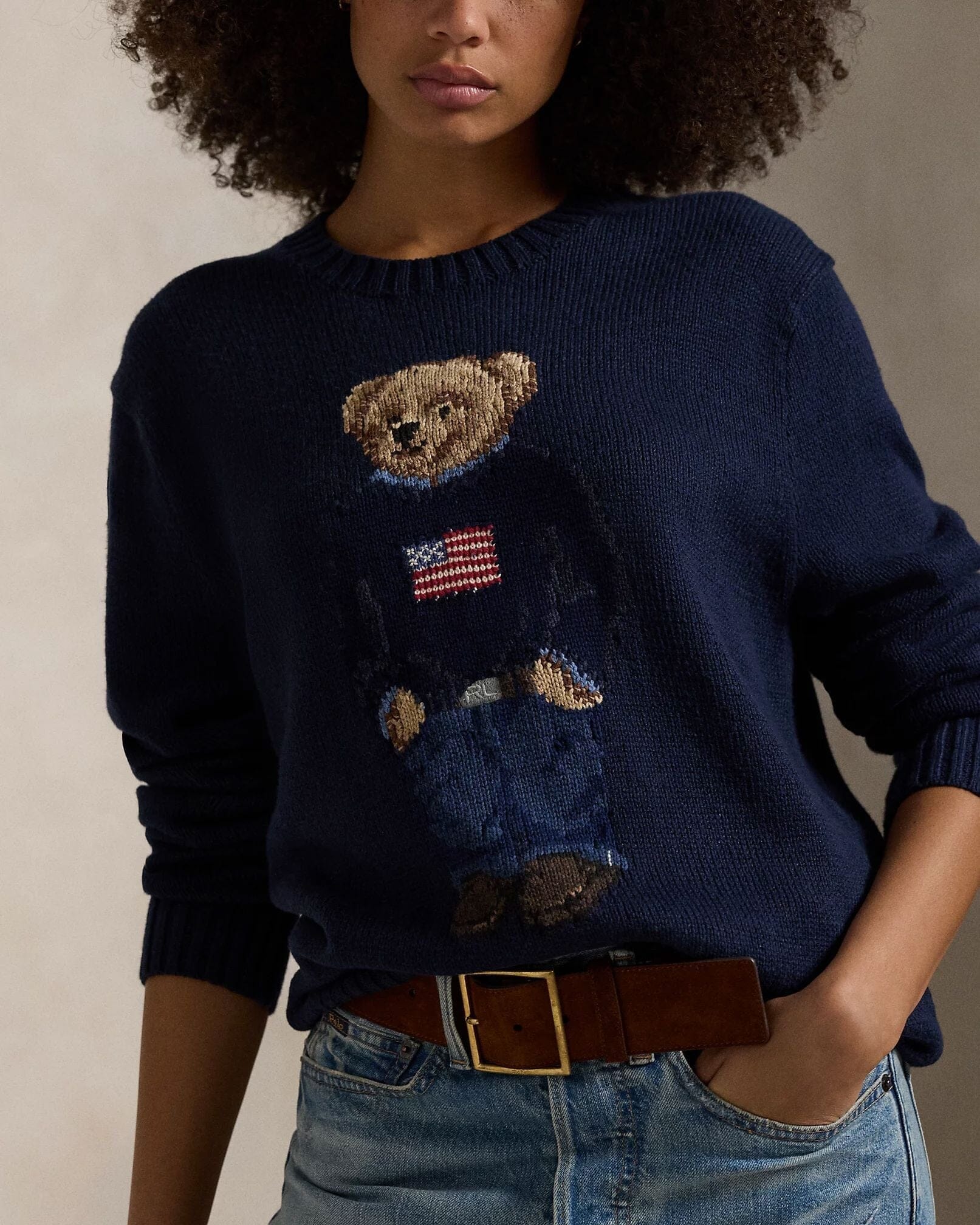 Ralph Lauren Polo Bear Baumwoll-Leinen-Pullover
