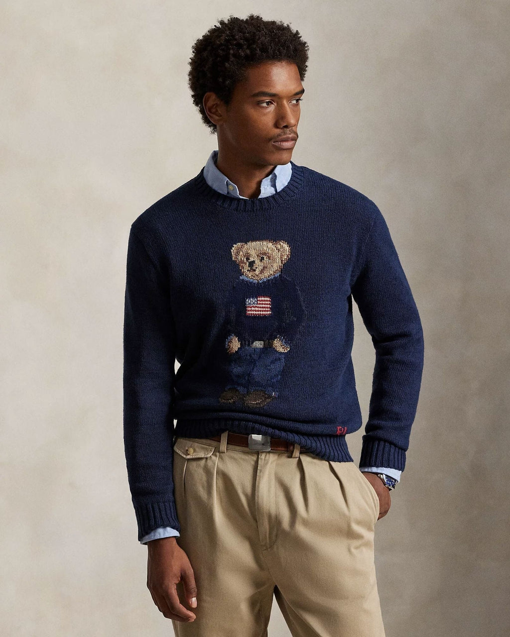 Ralph Lauren Polo Bear Baumwoll-Leinen-Pullover