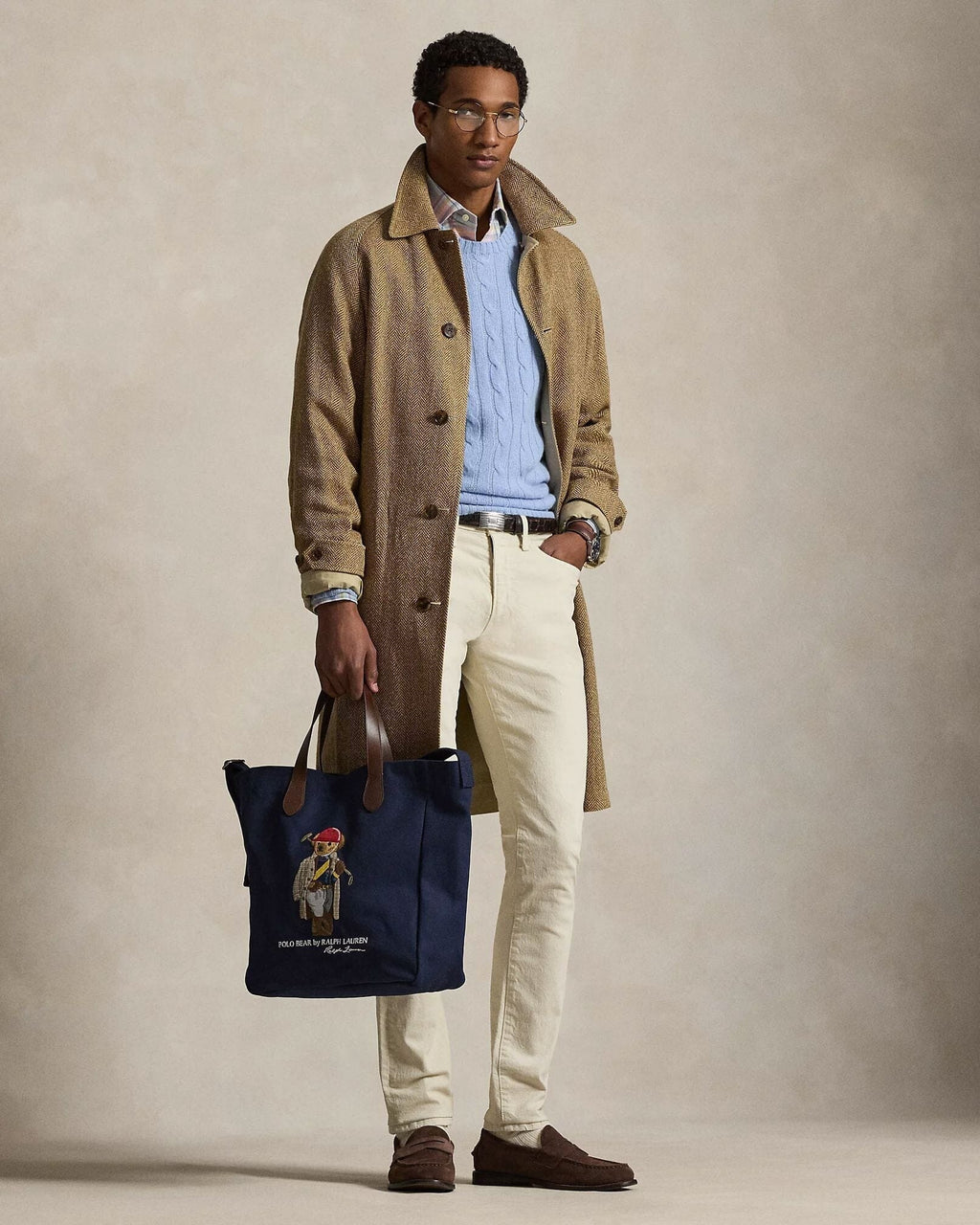 Ralph Lauren Polo Bear Canvas-Einkaufstasche