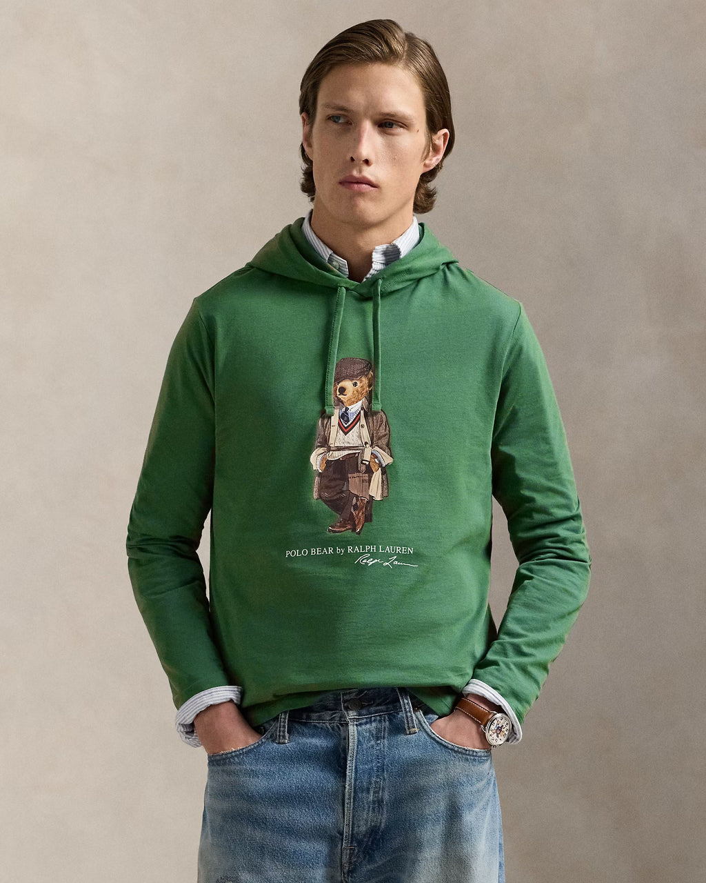 Ralph Lauren Polo Bear Jersey Kapuzen-T-Shirt