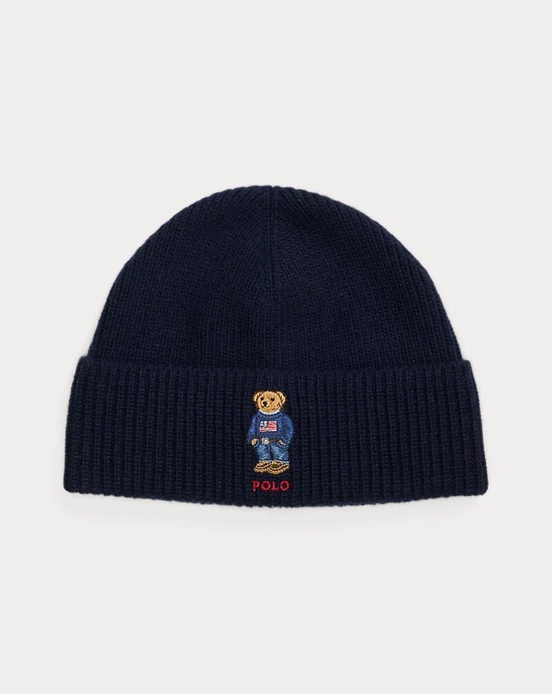 Ralph Lauren Polo Bear Rippstrick-Mütze