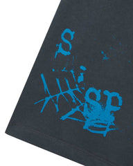 Sp5der Worldwide Stutter Tee Slate Grey