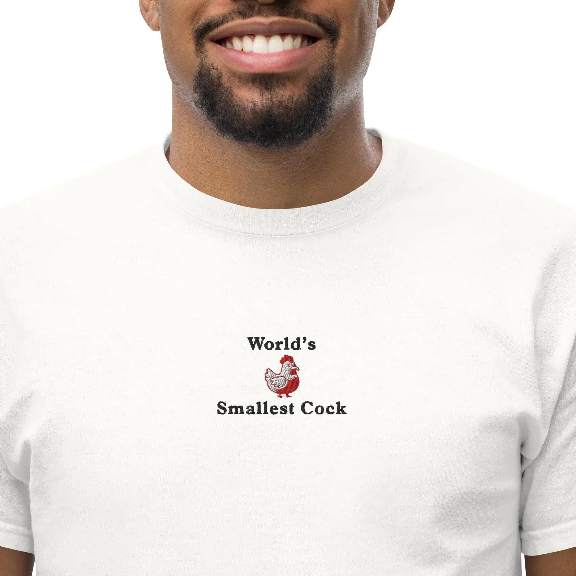 World's Smallest Cock  (embroidered) T-Shirt