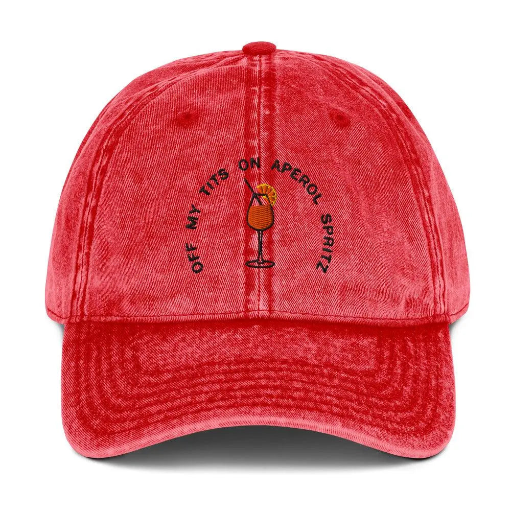Off My Tits on Aperol Spritz Cotton Twill Cap
